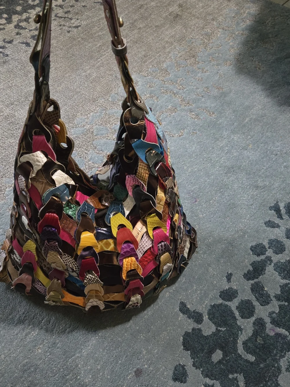 Jesslyn Blade Multicolor Patchwork Leather Hobo Bag